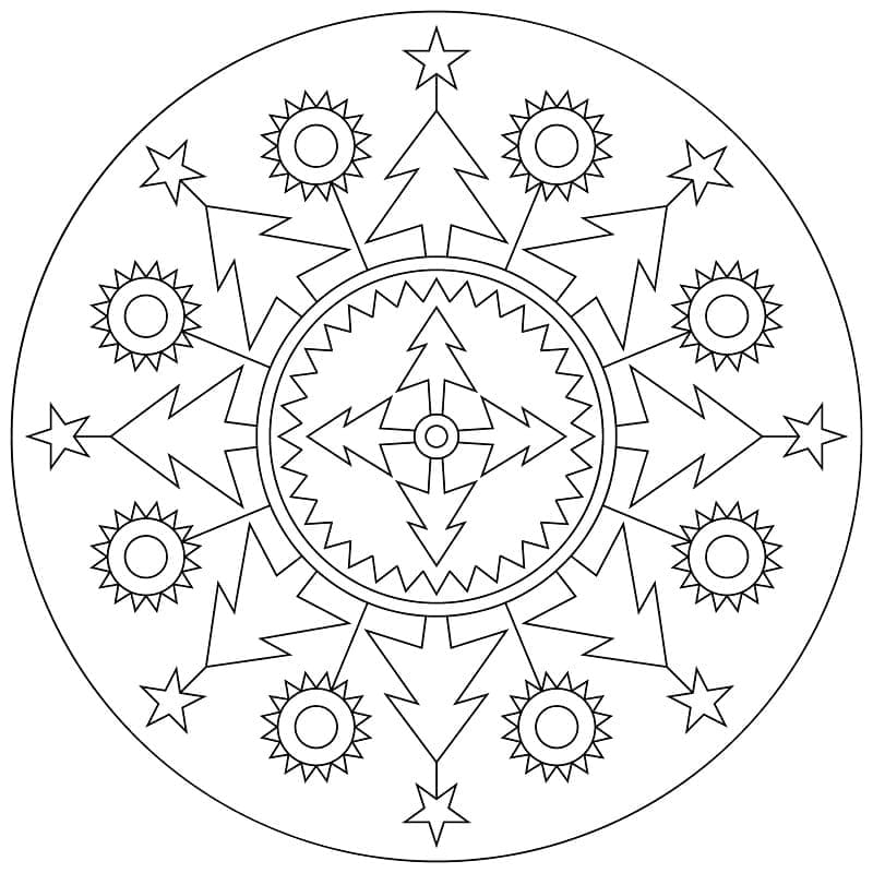 Mandalas de Noël 19
